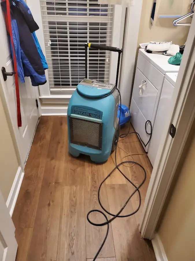 Commercial dehumidifier deployed for Flood Damage Cleanup in Northampton